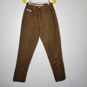 Z Cavaricci Feminine Regular Fit Jeans 25x32 USA Made Womens Brown Denim